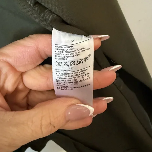 Banana Republic Olive Green Ponte Blazer - Picture 4 of 6